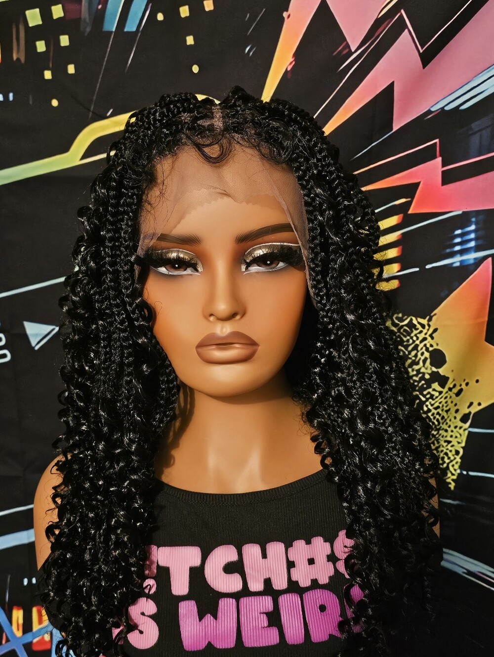 Boho Braided Wig Full Lace
